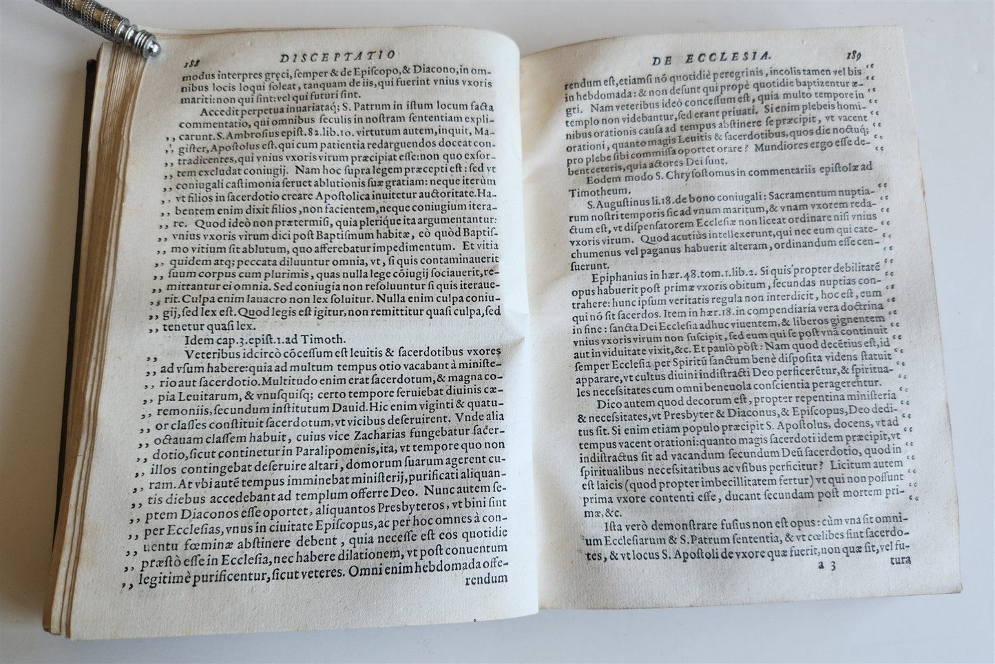 1589 THEOLOGY by Johann Pistorius antique 16th CENTURY
