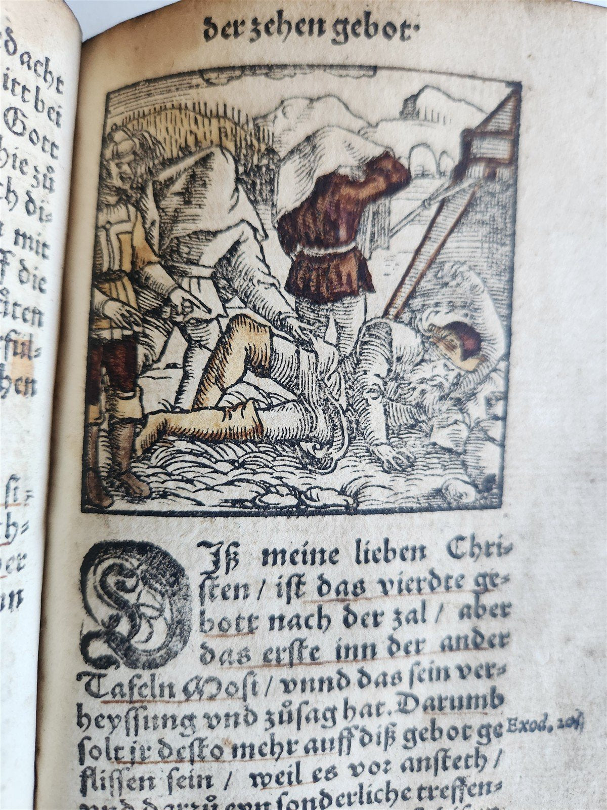 1551 ILLUSTRATED CATECHISM by inquisitor-general of Mentz & Cologne antique