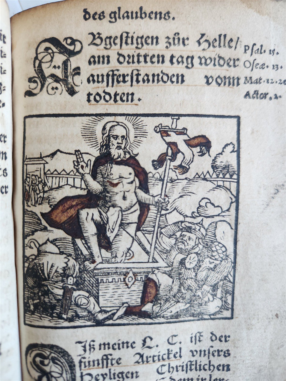 1551 ILLUSTRATED CATECHISM by inquisitor-general of Mentz & Cologne antique