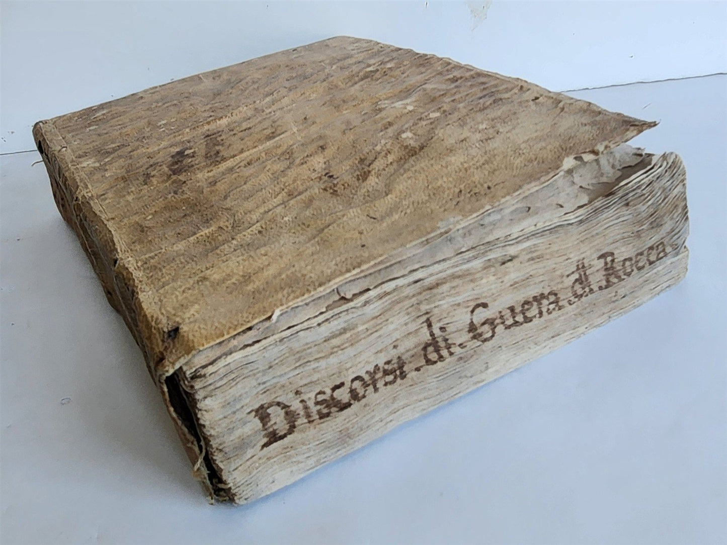 1582 DISCOURSES of WAR De discorsi di guerra by Bernardino Rocca antique VELLUM