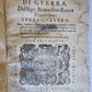 1582 DISCOURSES of WAR De discorsi di guerra by Bernardino Rocca antique VELLUM