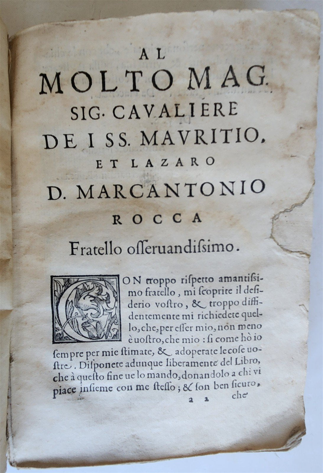 1582 DISCOURSES of WAR De discorsi di guerra by Bernardino Rocca antique VELLUM