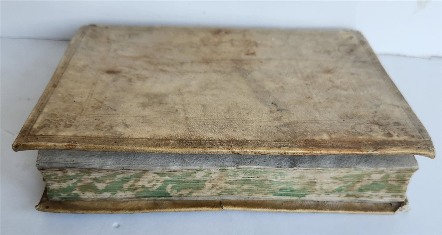 1563 SACRED UNIVERSE COUNCIL of TRENT antique VELLUM BINDING