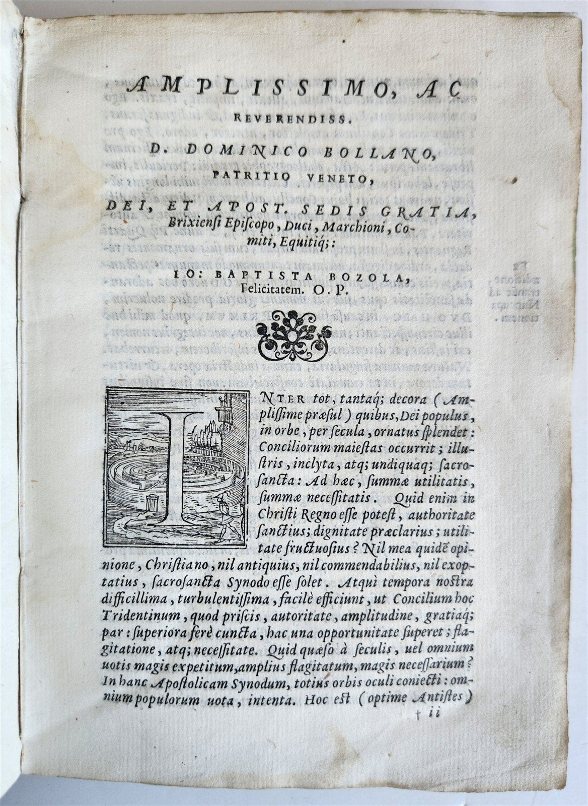1563 SACRED UNIVERSE COUNCIL of TRENT antique VELLUM BINDING