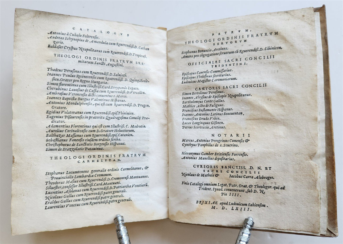 1563 SACRED UNIVERSE COUNCIL of TRENT antique VELLUM BINDING