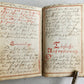 GERMAN antique MANUSCRIPT ILLUSTRATED
