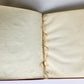 1855 dated COMPOSITION BOOK antique BINDING w/ GILT COAT OF ARMS