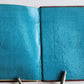 1855 dated COMPOSITION BOOK antique BINDING w/ GILT COAT OF ARMS