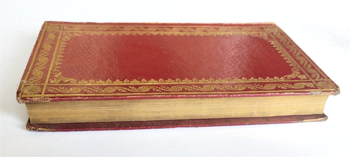 1838 Die Religion in Liederverseen antique FINE GILT-STAMPED MOROCCO BINDING