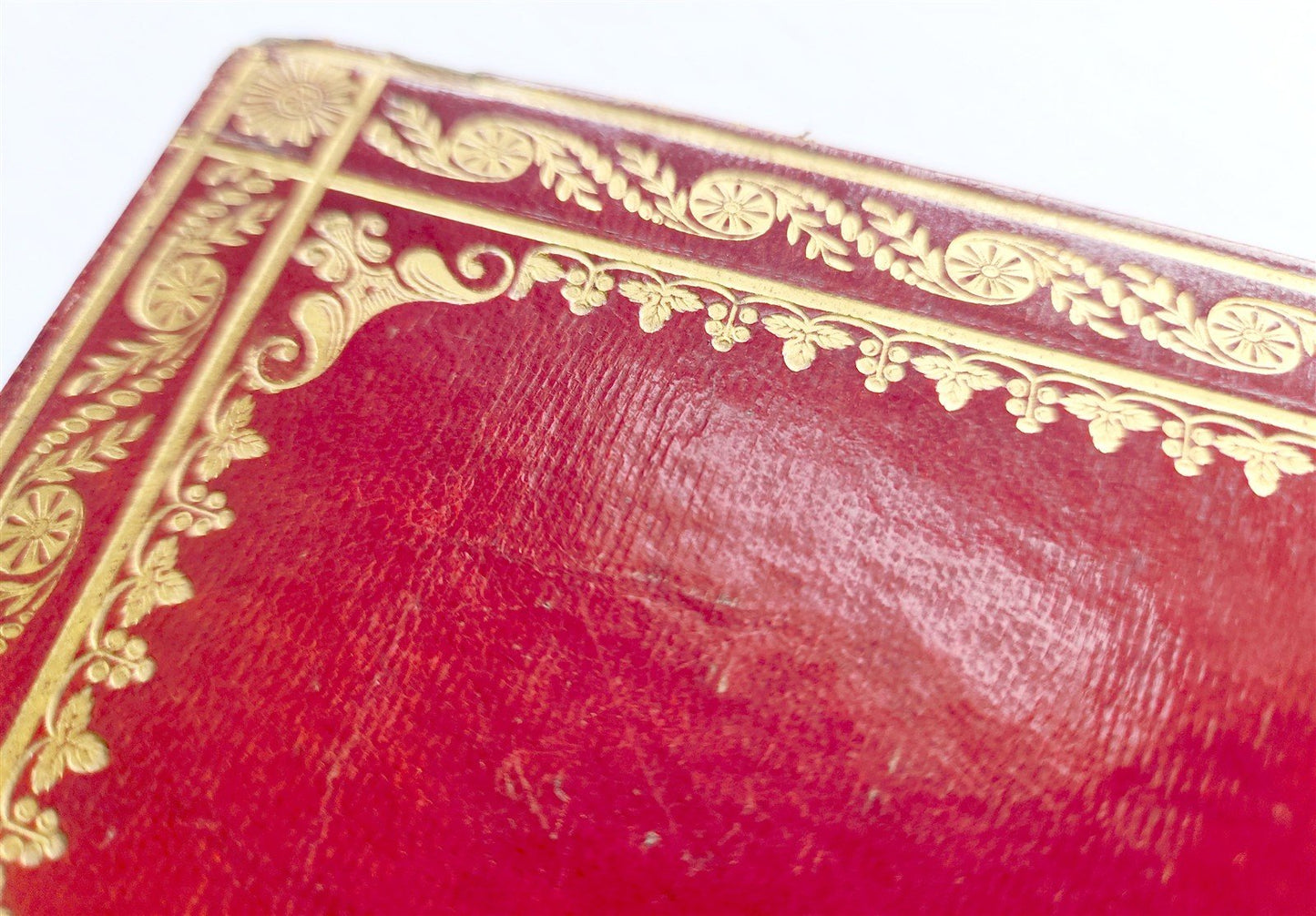 1838 Die Religion in Liederverseen antique FINE GILT-STAMPED MOROCCO BINDING