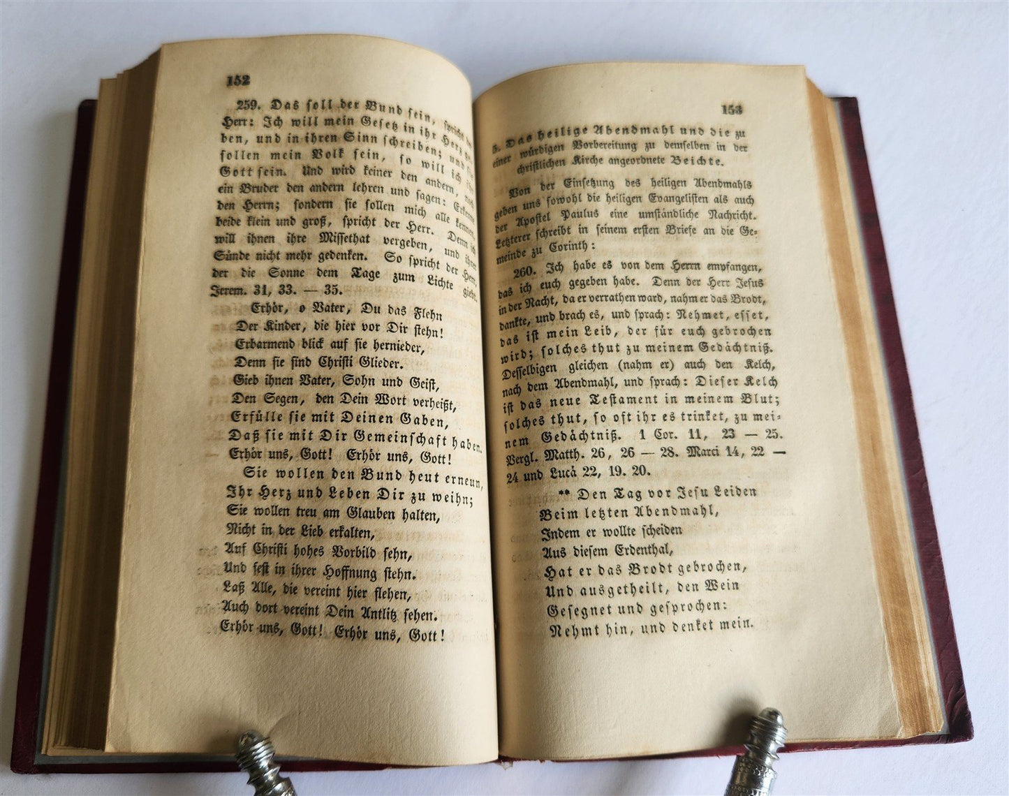 1838 Die Religion in Liederverseen antique FINE GILT-STAMPED MOROCCO BINDING