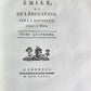 1781 ROUSSEAU Emile ou l'Education antique SIGNED GILT-STAMPED MOROCCO BINDING
