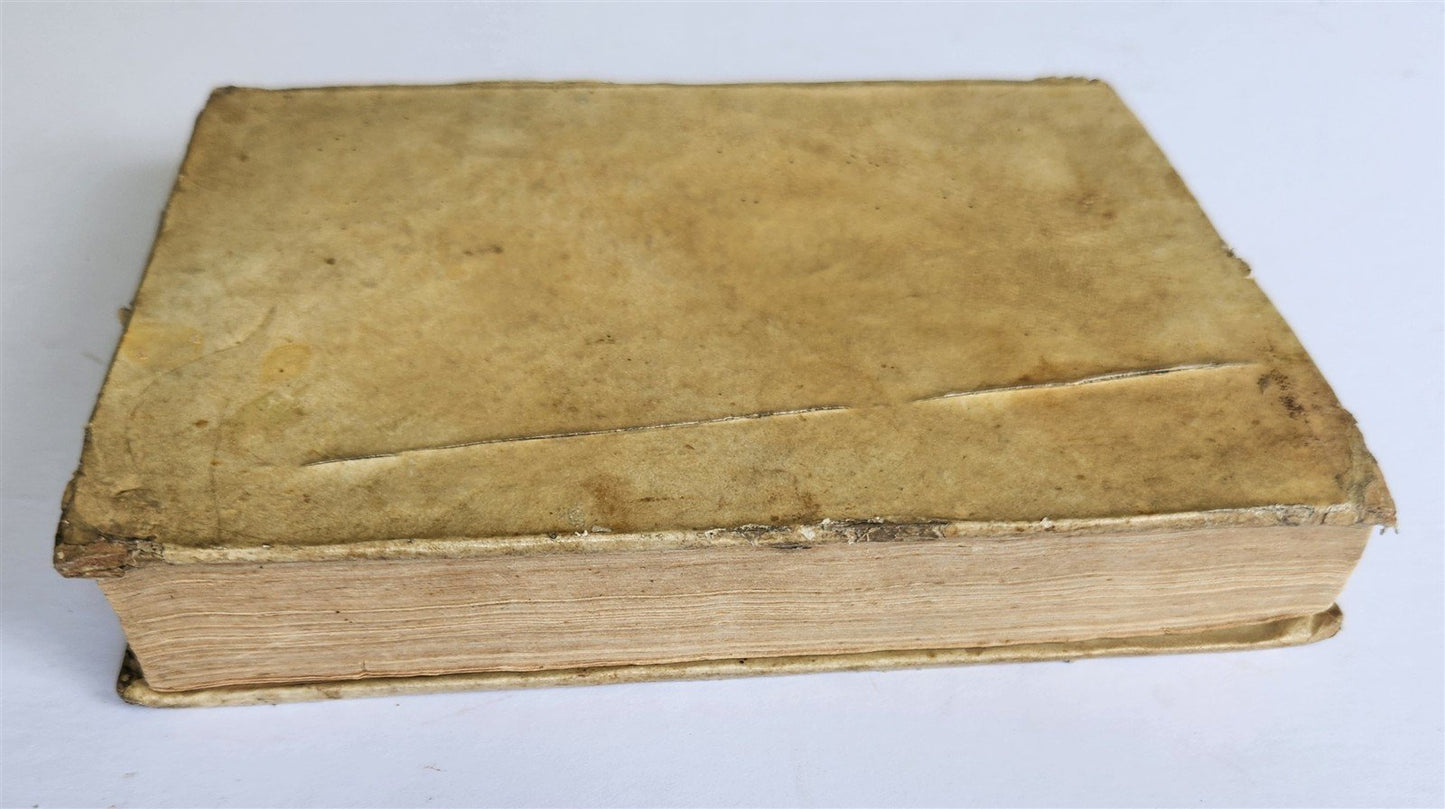 1668 ARITHMETIC HANDBOOK in GERMAN antique VELLUM BINDING