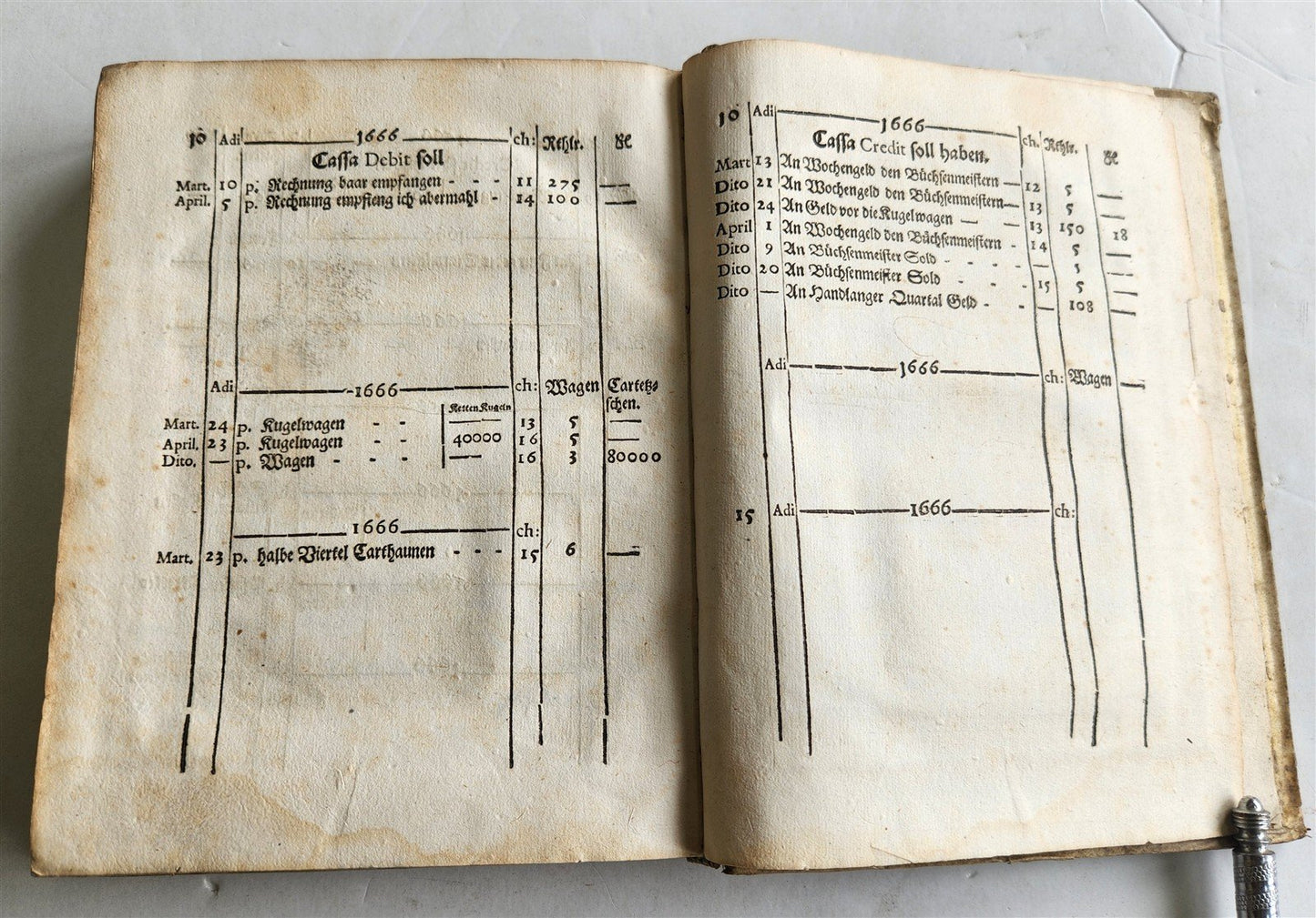 1668 ARITHMETIC HANDBOOK in GERMAN antique VELLUM BINDING