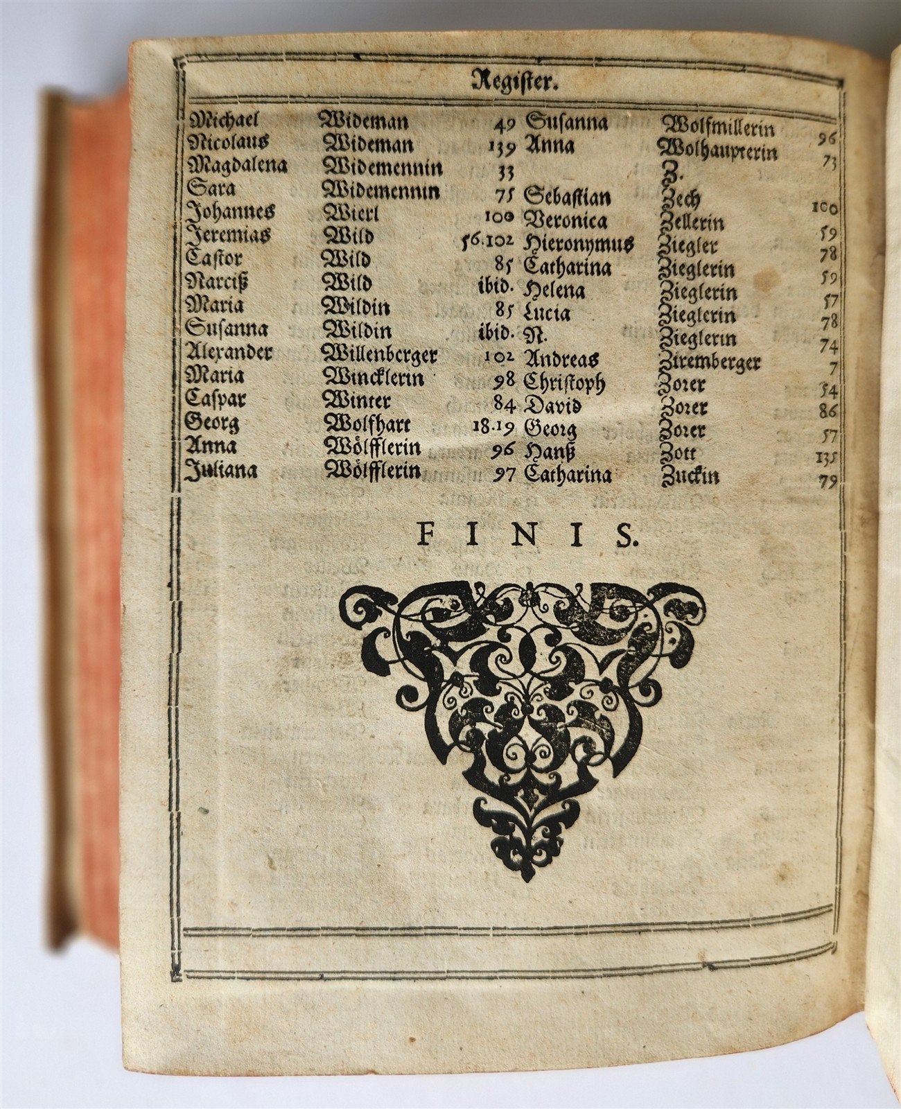 1624 FUNERAL INSCRIPTIONS - EPITAPHS in AUGSBURG GERMANY antique VELLUM BINDING
