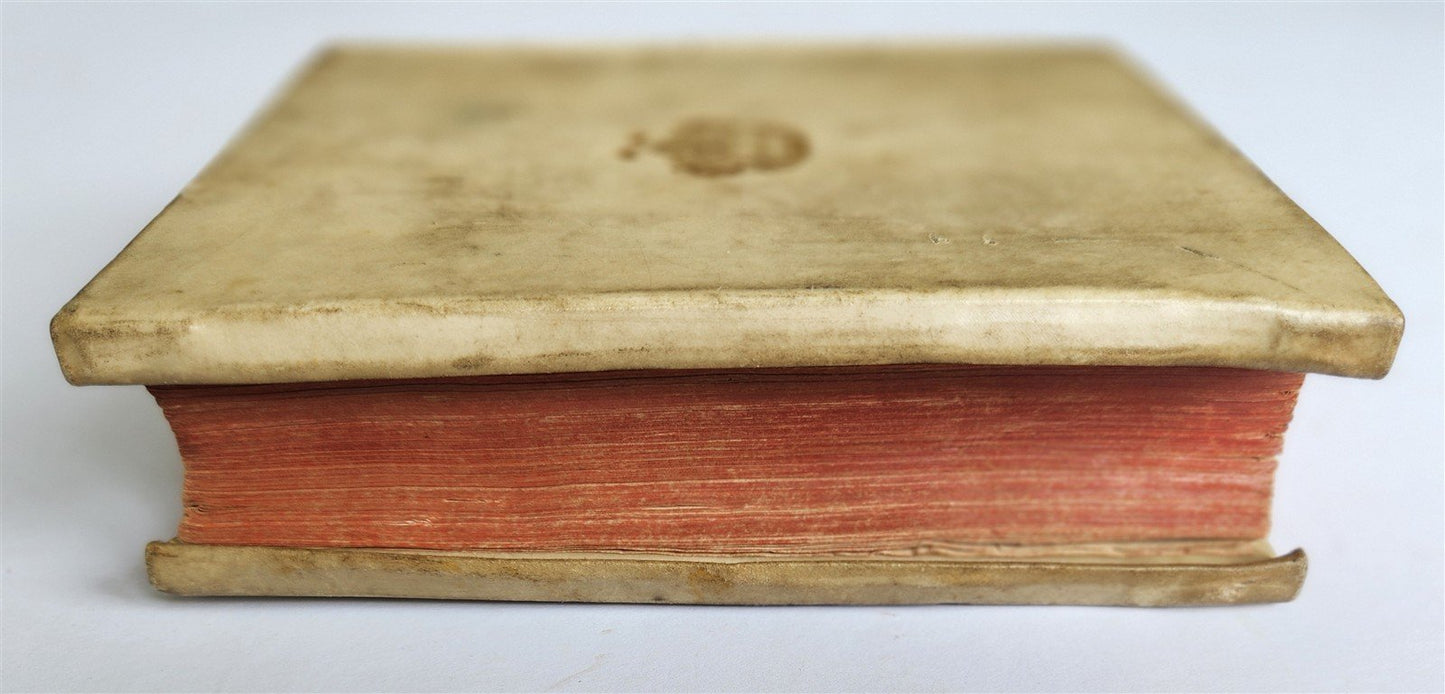 1624 FUNERAL INSCRIPTIONS - EPITAPHS in AUGSBURG GERMANY antique VELLUM BINDING