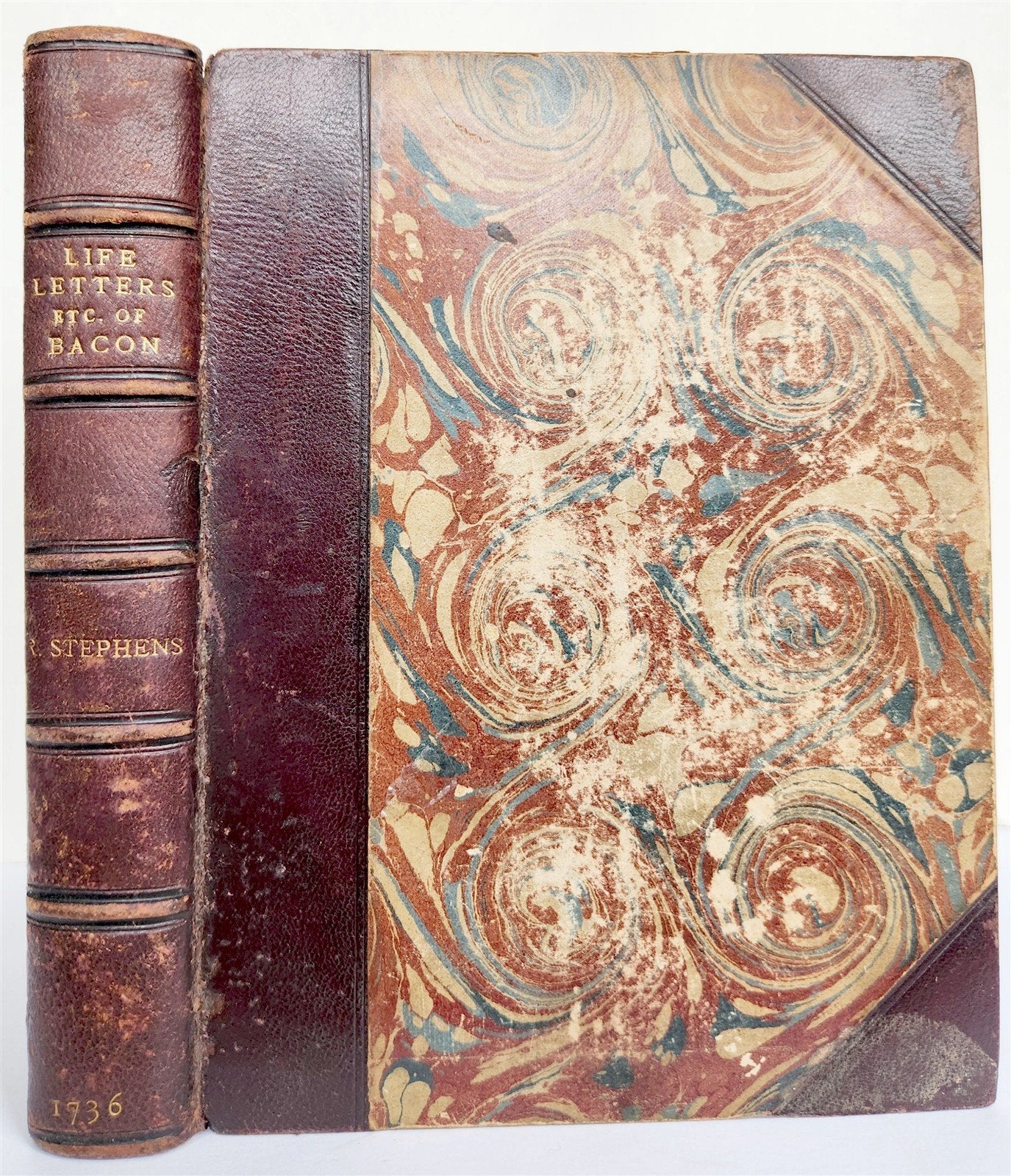 1736 LIFE of LORD BACON by Robert Stephens antique in ENGLISH