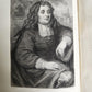 1876 Lettres choisies de madame DE SEVIGNE antique SIGNED BINDING illustrated