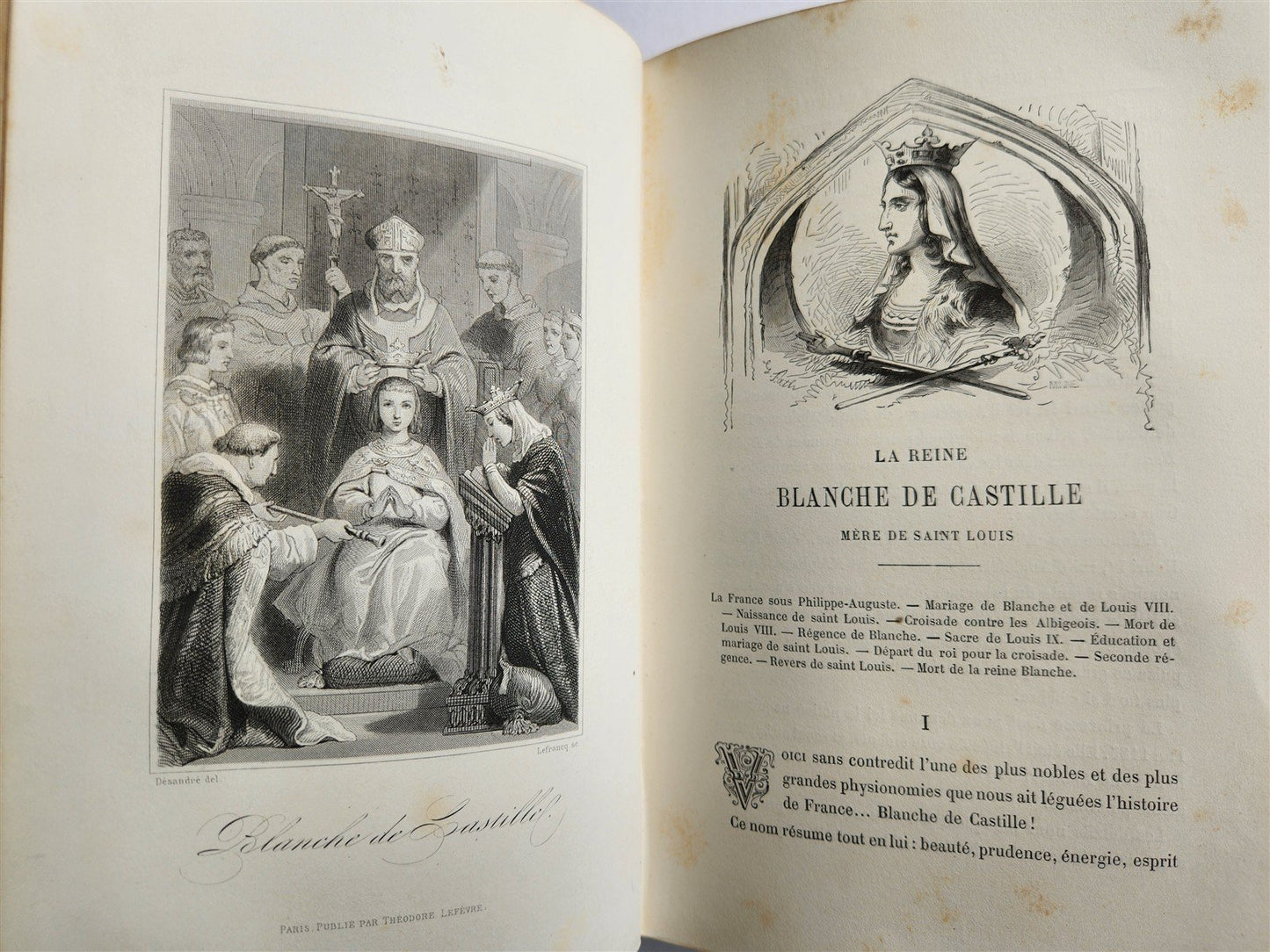 1880s GREAT WOMEN of FRANCE antique ILLUSTRATED