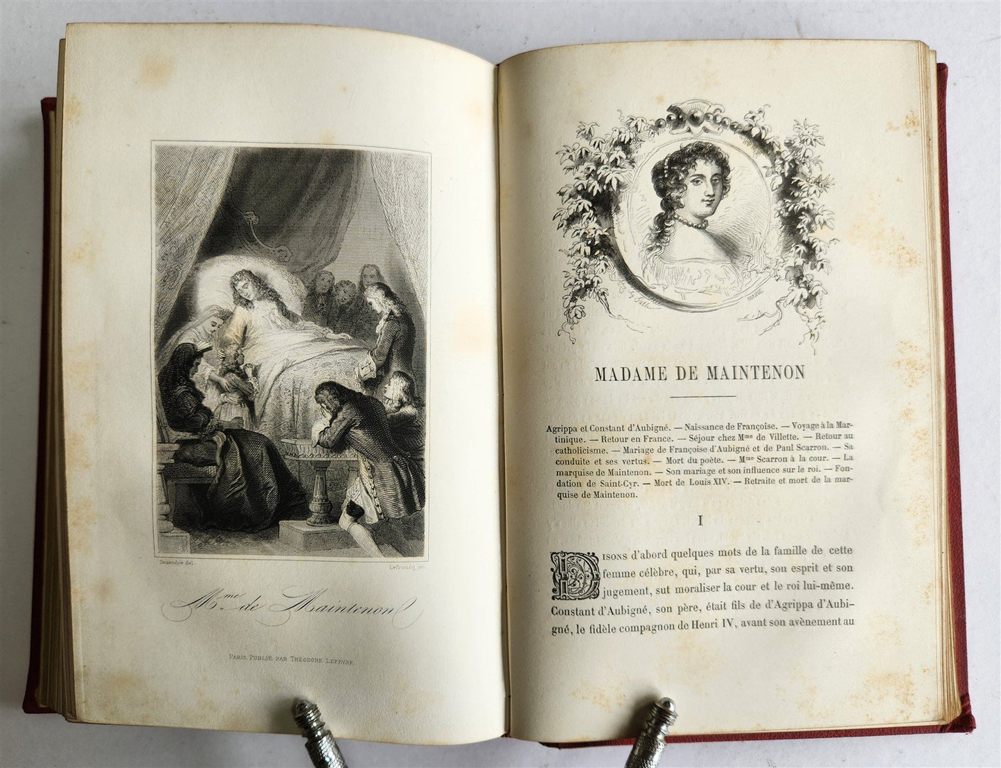 1880s GREAT WOMEN of FRANCE antique ILLUSTRATED