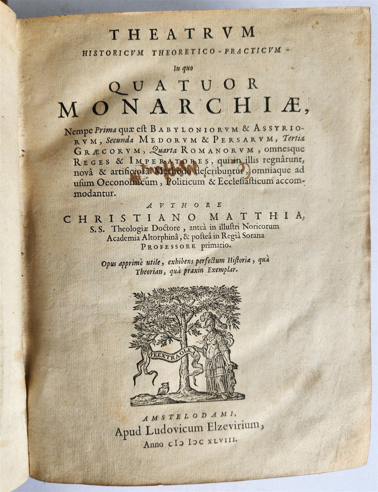 1648 HISTORY of BABYLONIA PERSIA ASSYRIA GREECE & ROMAN EMPIRE antique ELZEVIER