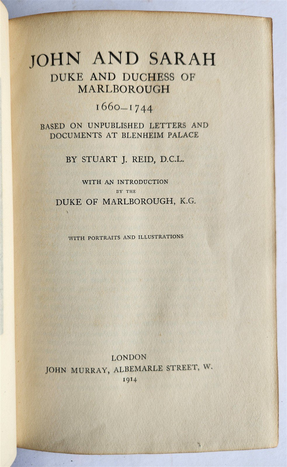 1914 PRESENTATION COPY SIGNED by Duke of Marlborough antique SIGNED BINDING
