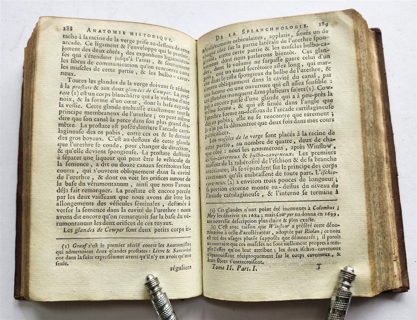 1777 ANATOMIE HISTORIQUE et PRATIQUE antique ILLUSTRATED