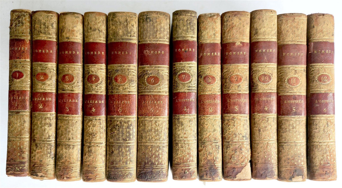 1787 HOMER ILLIAD & ODYSSEY ILLUSTRATED antique FERDINAND ZEPPELIN PROVENANCE