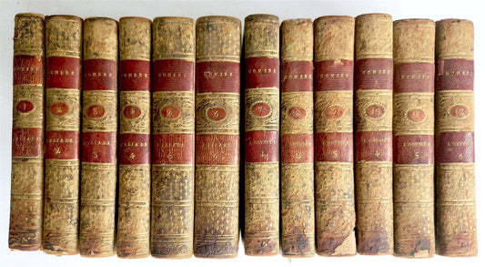 1787 HOMER ILLIAD & ODYSSEY ILLUSTRATED antique FERDINAND ZEPPELIN PROVENANCE