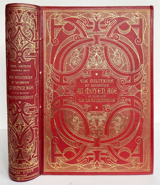 1876 Military & Religious Life in Middle Ages & Renaissance ILLUSTRATED antique