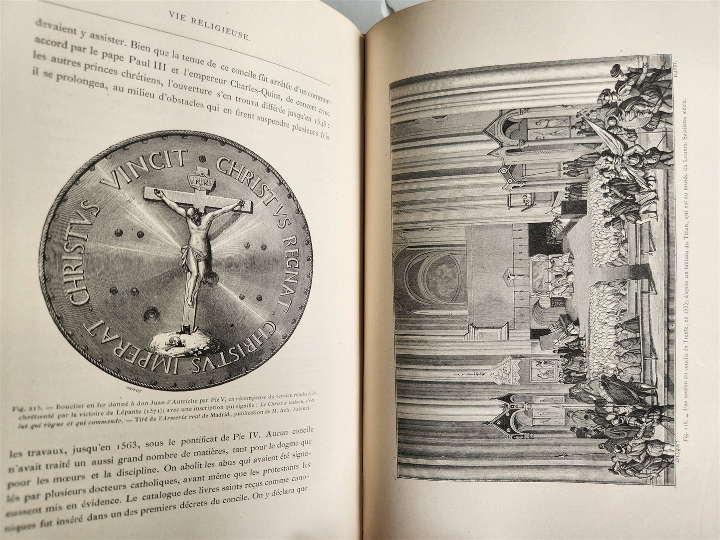 1876 Military & Religious Life in Middle Ages & Renaissance ILLUSTRATED antique