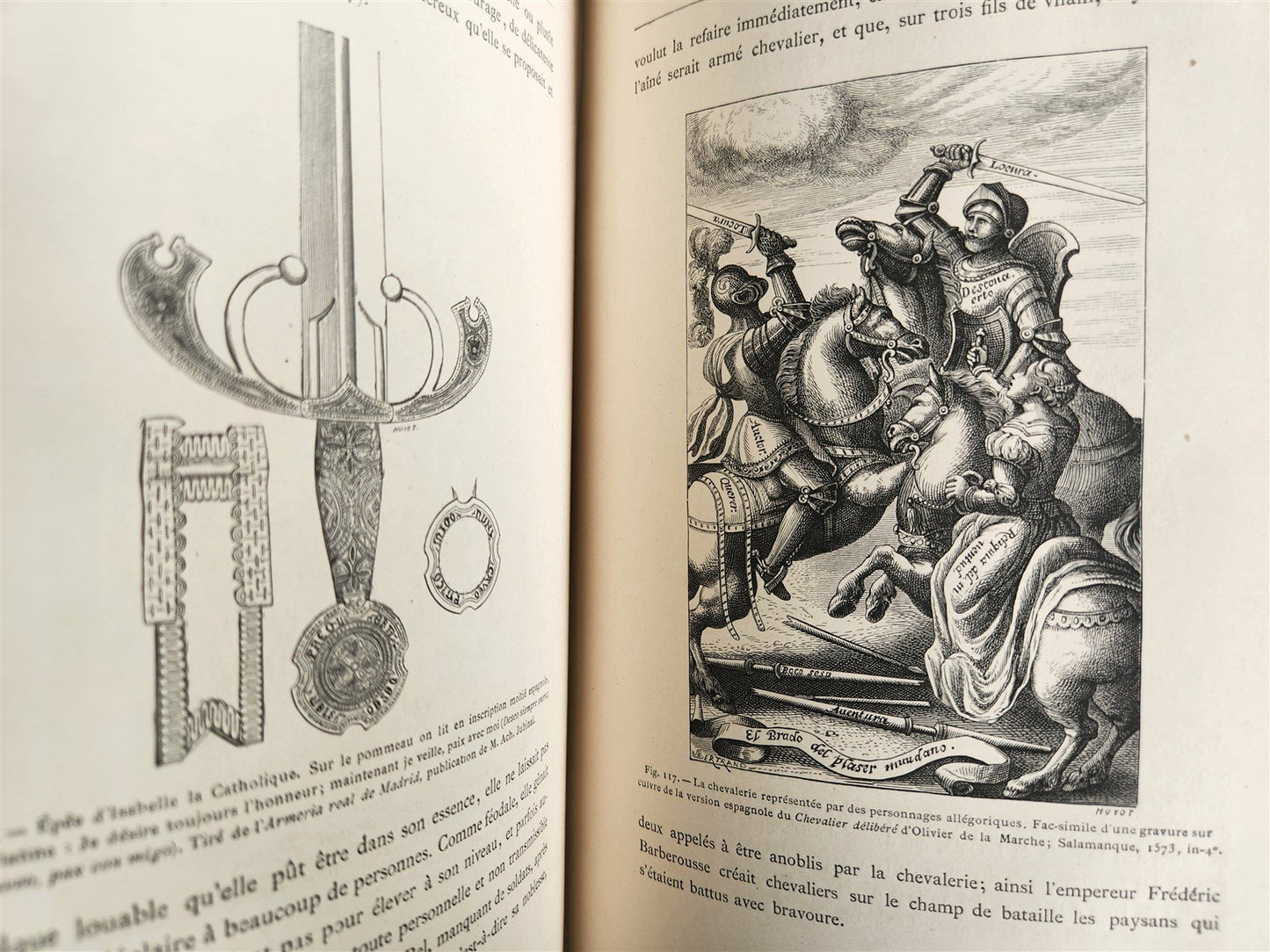 1876 Military & Religious Life in Middle Ages & Renaissance ILLUSTRATED antique