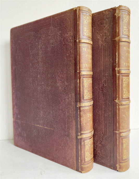 1847 ILLUSTRATED HISTORY of FRANCE by Lavallee 2 VOLUMES antique