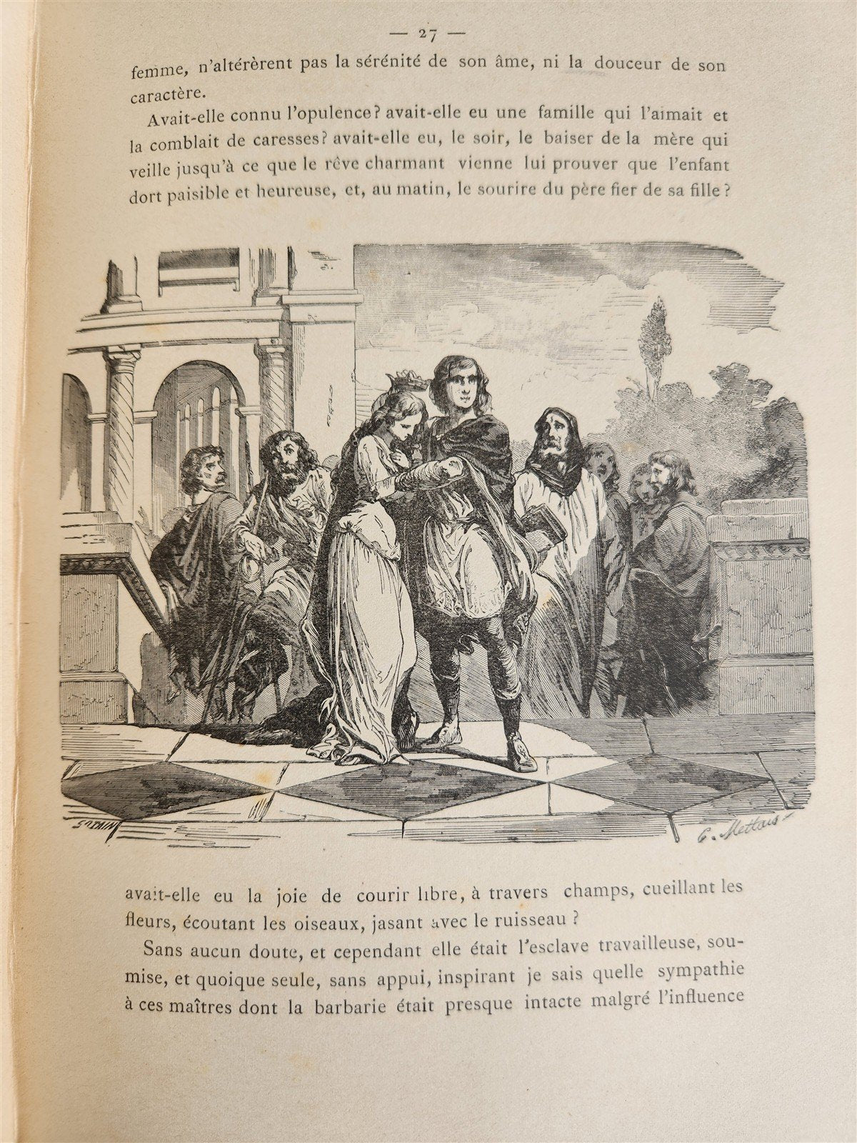 1887 LIVES of GREAT FRENCH WOMEN illustrated antique