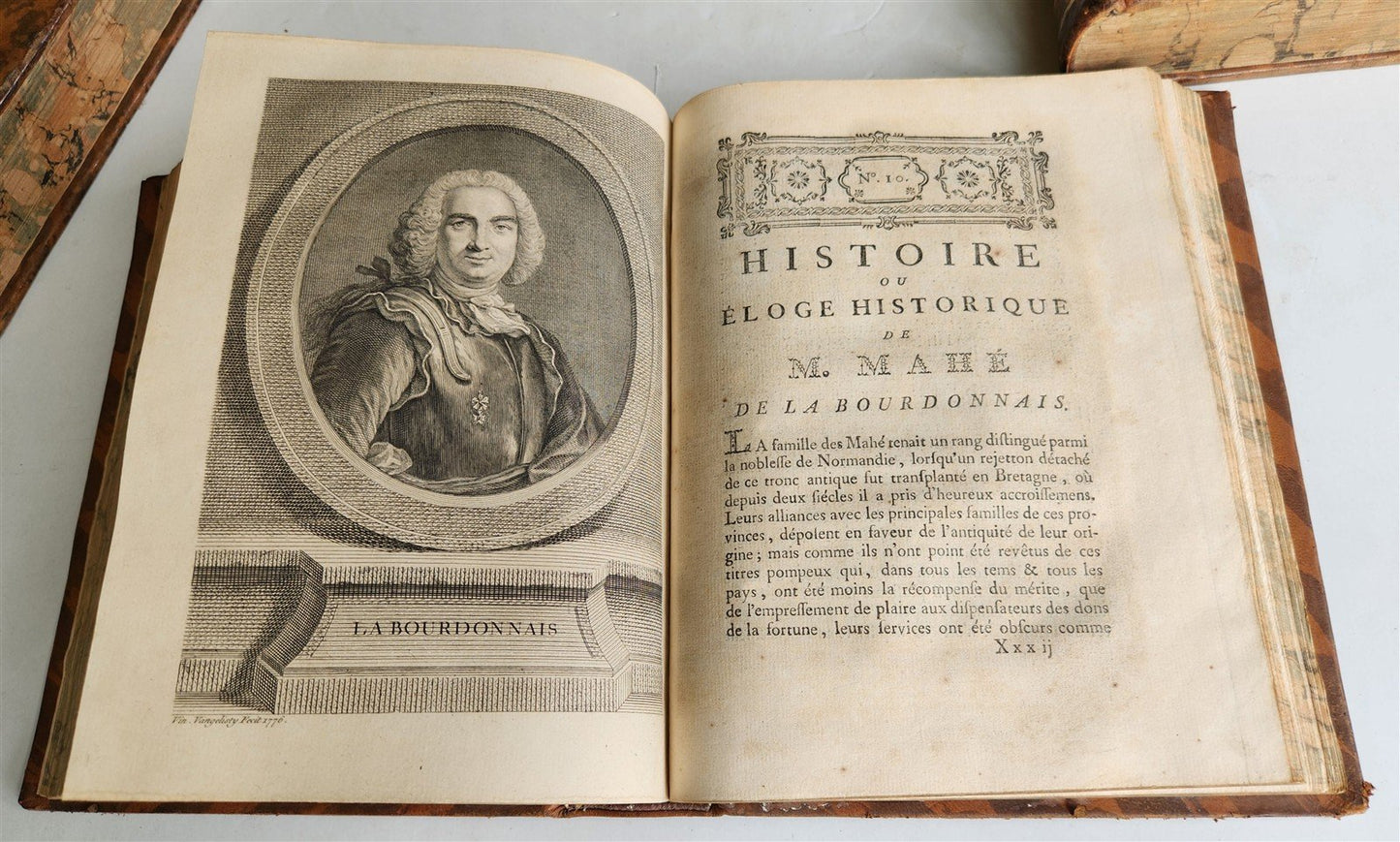 1777 ILLUSTRIOUS FRANCE or FRENCH PLUTARCH antique 3 volumes ILLUSTRATED