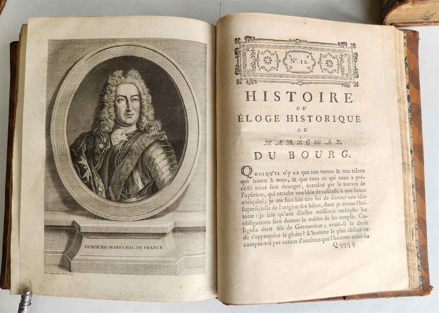 1777 ILLUSTRIOUS FRANCE or FRENCH PLUTARCH antique 3 volumes ILLUSTRATED