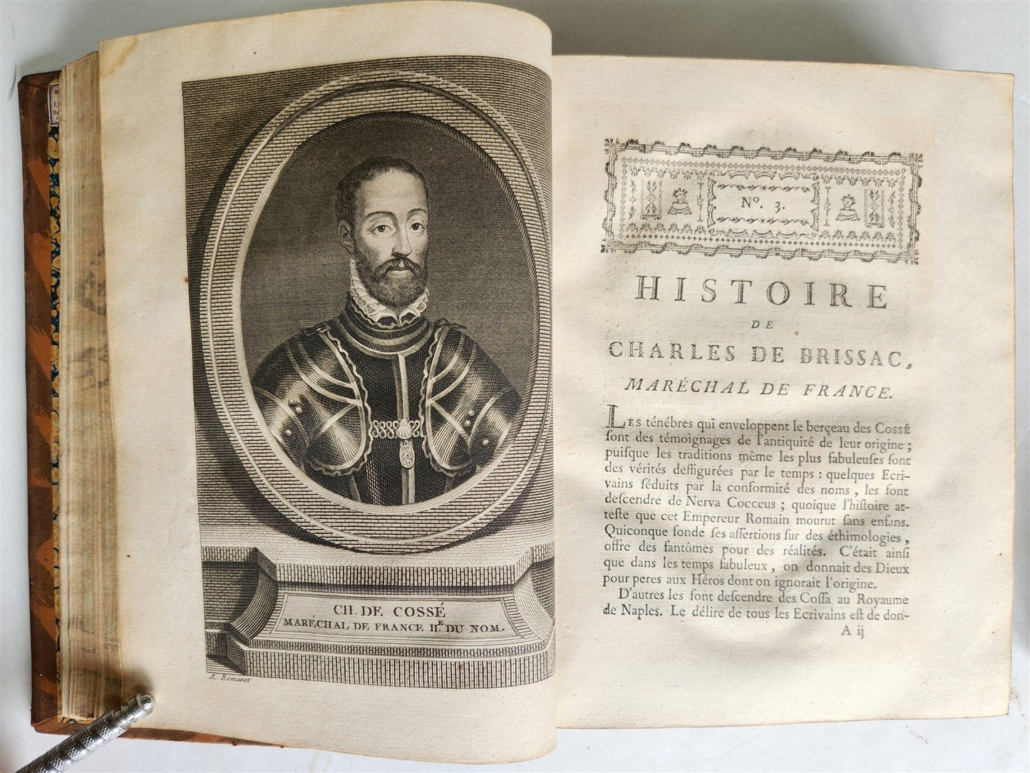 1777 ILLUSTRIOUS FRANCE or FRENCH PLUTARCH antique 3 volumes ILLUSTRATED