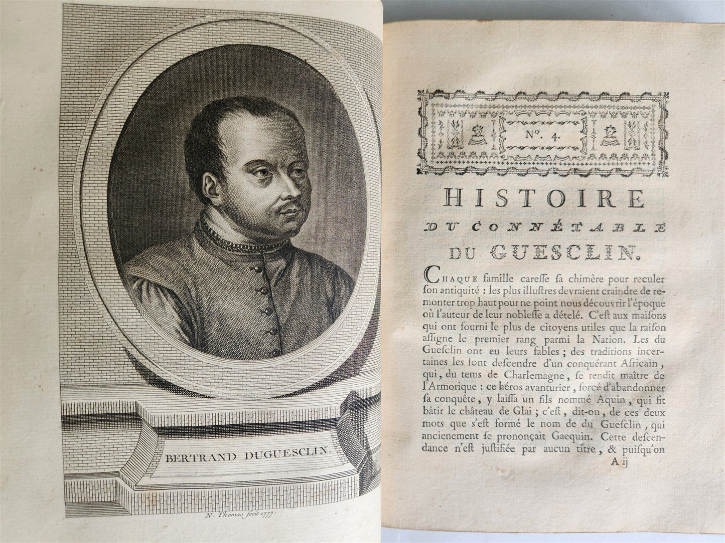 1777 ILLUSTRIOUS FRANCE or FRENCH PLUTARCH antique 3 volumes ILLUSTRATED