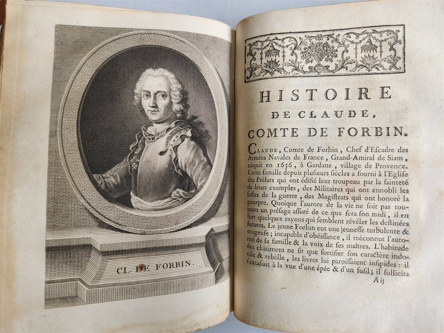 1777 ILLUSTRIOUS FRANCE or FRENCH PLUTARCH antique 3 volumes ILLUSTRATED