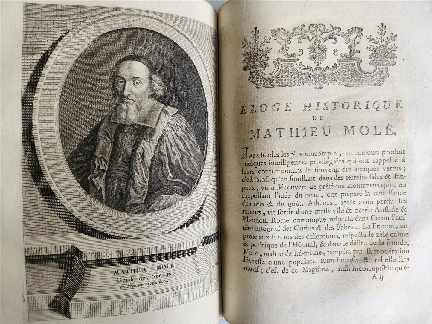 1777 ILLUSTRIOUS FRANCE or FRENCH PLUTARCH antique 3 volumes ILLUSTRATED