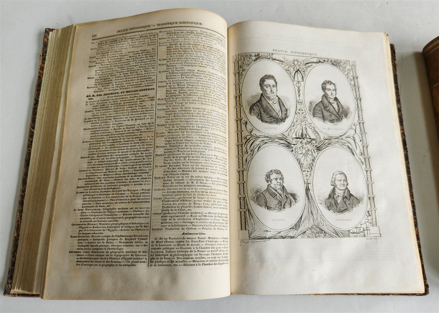 1835 PICTURESQUE FRANCE antique 2 volumes ILLUSTRATED France pittoresque