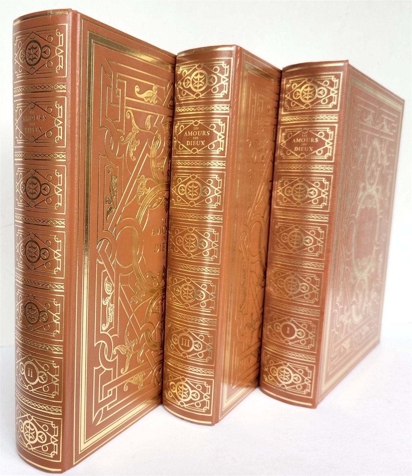 1977 EROTIC THE AMOURS des DIEUX antique 3 volumes ILLUSTRATED