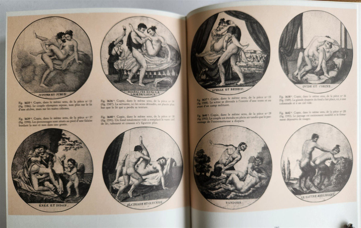 1977 EROTIC THE AMOURS des DIEUX antique 3 volumes ILLUSTRATED