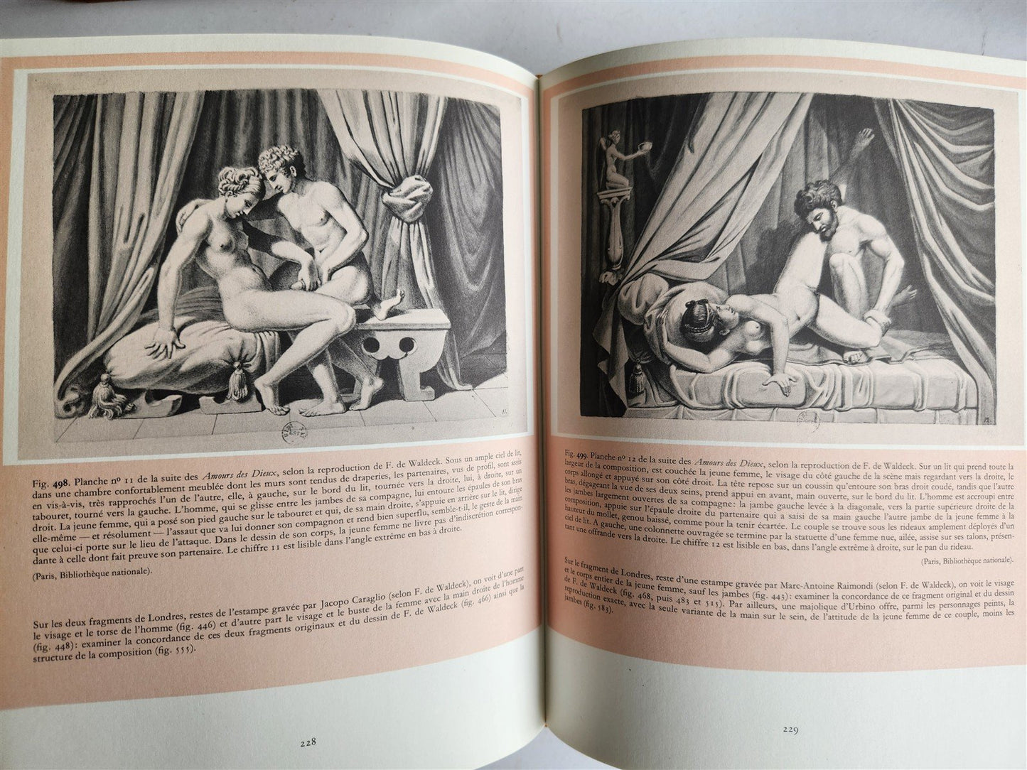 1977 EROTIC THE AMOURS des DIEUX antique 3 volumes ILLUSTRATED