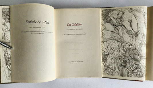 1966 EROTIC NOVELLAS antique 3 volumes ILLUSTRATED by E. Rickert LTD EDITION