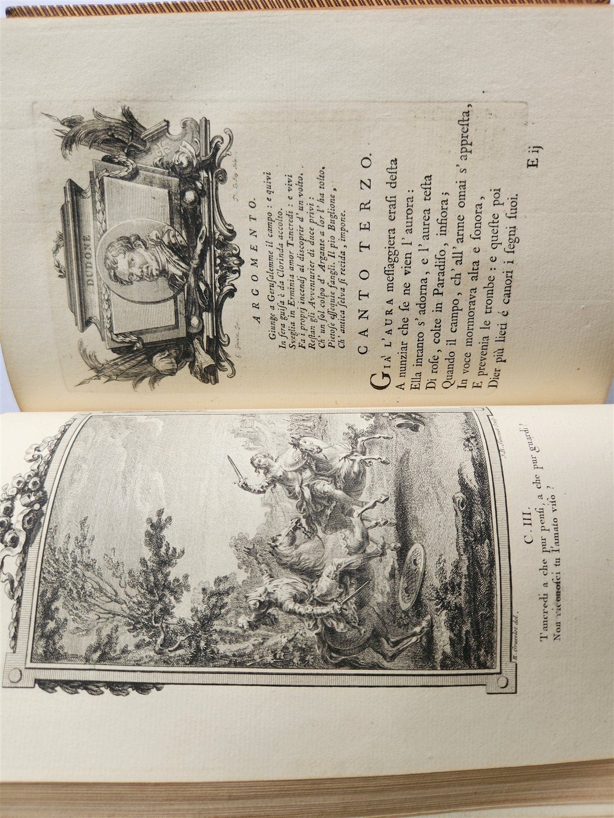 1771 La Gerusalemme liberata by Torquato Tasso antique 2 volumes ILLUSTRATED