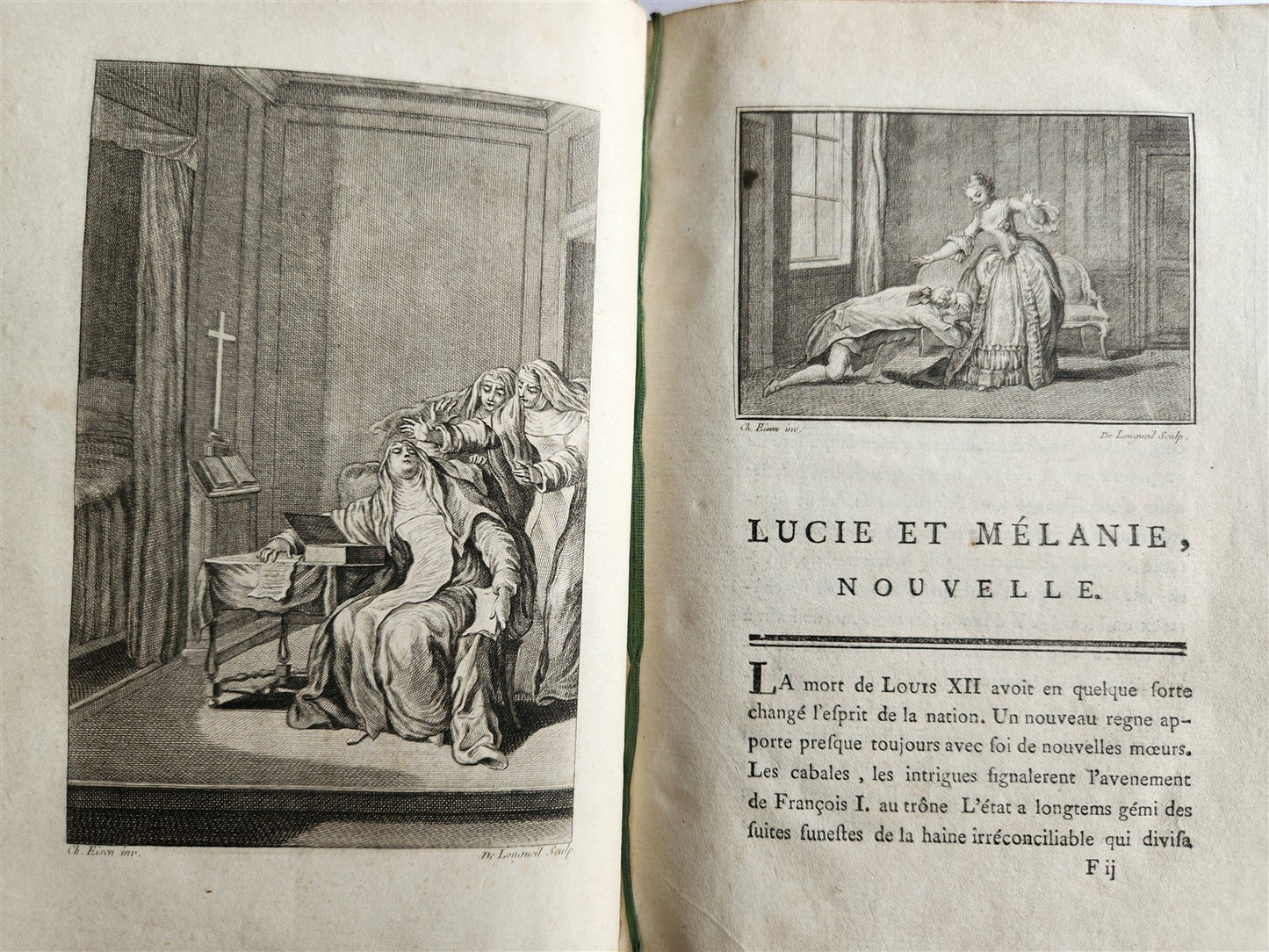 1775 Epreuves du sentiment 5 VOLUMES antique in French ILLUSTRATED