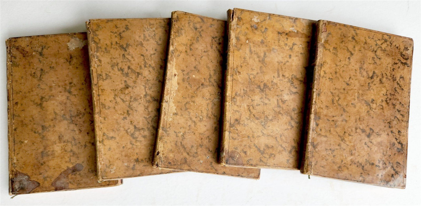 1775 Epreuves du sentiment 5 VOLUMES antique in French ILLUSTRATED