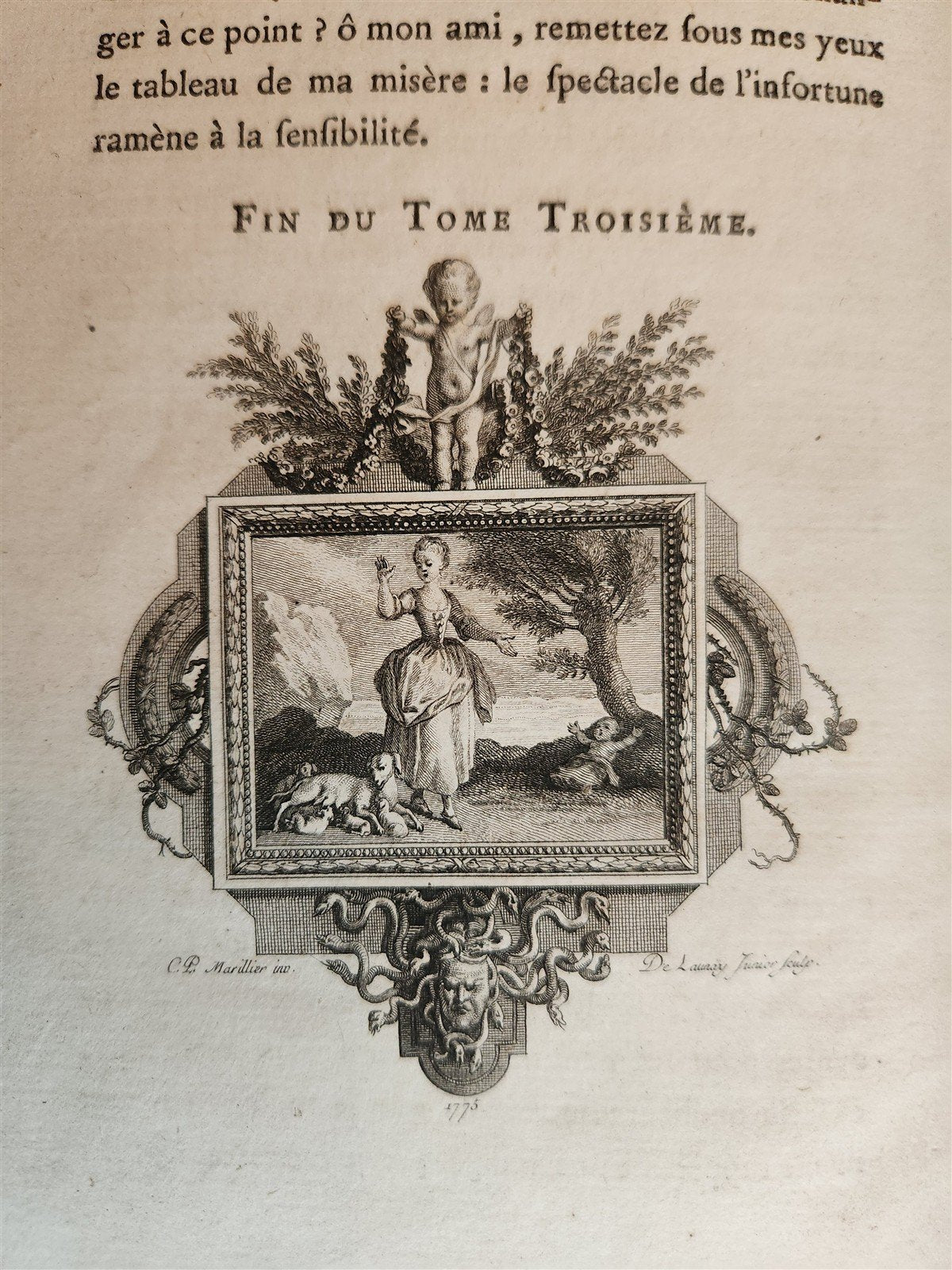 1775 Epreuves du sentiment 5 VOLUMES antique in French ILLUSTRATED