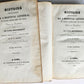 1830 History of General Hospital Grand Hotel-Dieu of Lyon 2 VOLS antique French